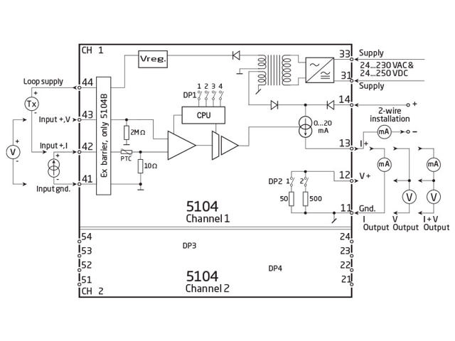 Ex repeater / power supply